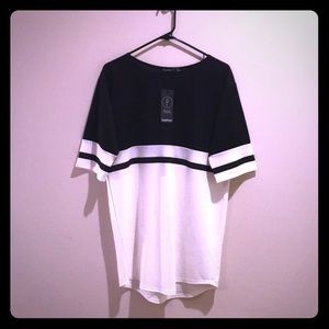 NWT Boohoo Petite Block Shift Dress